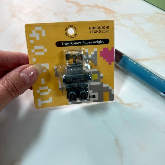 2026 Hobonichi Robot Paperweight & Multi-Color Pen - Picture 3 of 8
